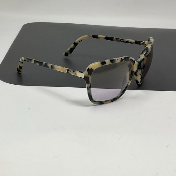 Prada SPR10V-F 511-757 Ivory Havana Square Sunglasses Scratched Lenses main image 5